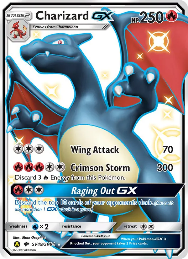 Charizard-GX SV49/SV94 Shiny, Hidden Fates Shiny Vault