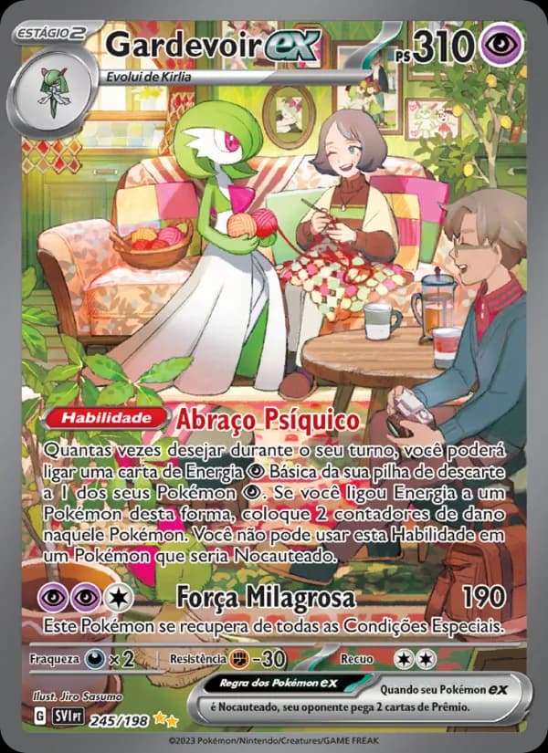 Gardevoir ex 245/198 Rara Ilustração Especial, Scarlet & Violet