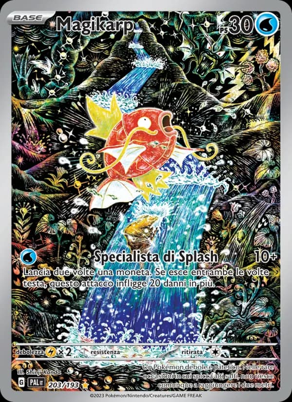 Magikarp 203/193 Rara Illustrazione, Evoluzioni a Paldea