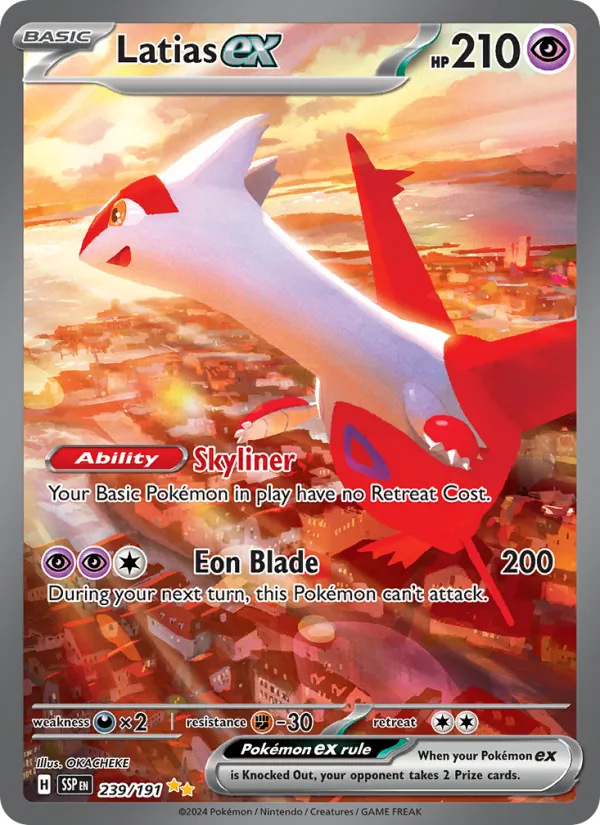 Latias ex 239/191 Special Illustration Rare, Surging Sparks