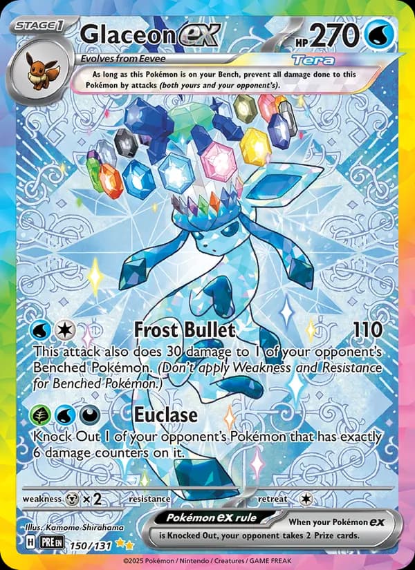 Glaceon ex 150/131 Rara Ilustración Especial, Prismatic Evolutions