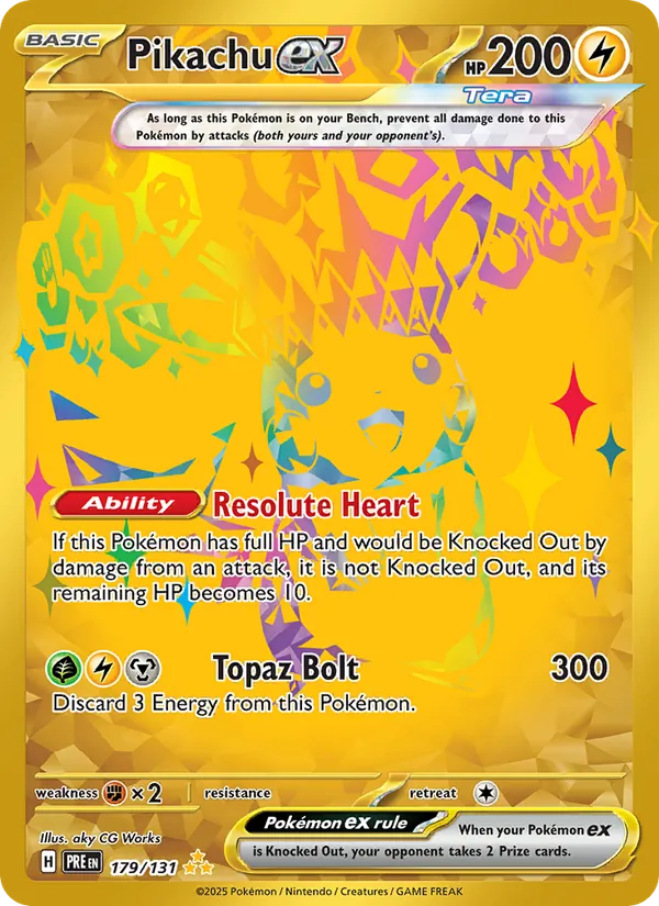 Pikachu ex 179/131 Hyper Rare, Prismatic Evolutions