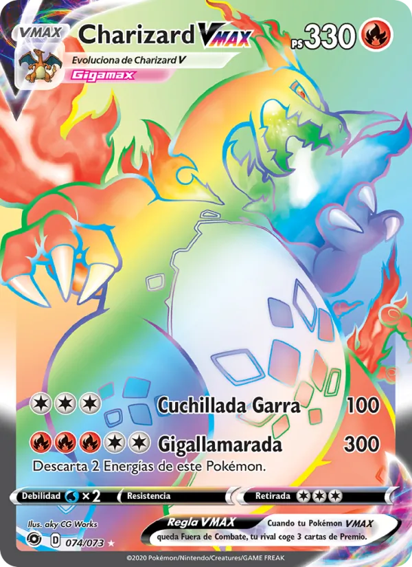 Charizard VMAX 074/073 Rainbow, Champion's Path