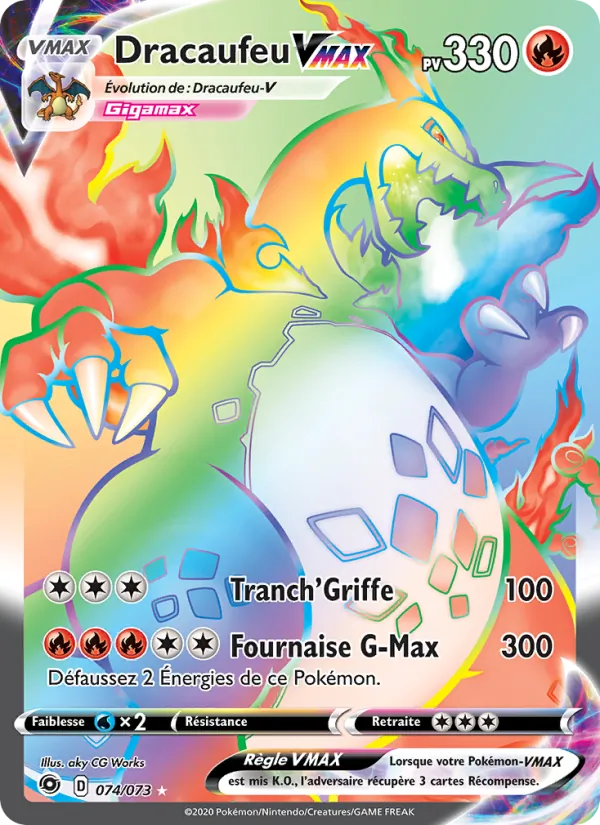 Charizard VMAX 074/073 Rainbow, Champion's Path