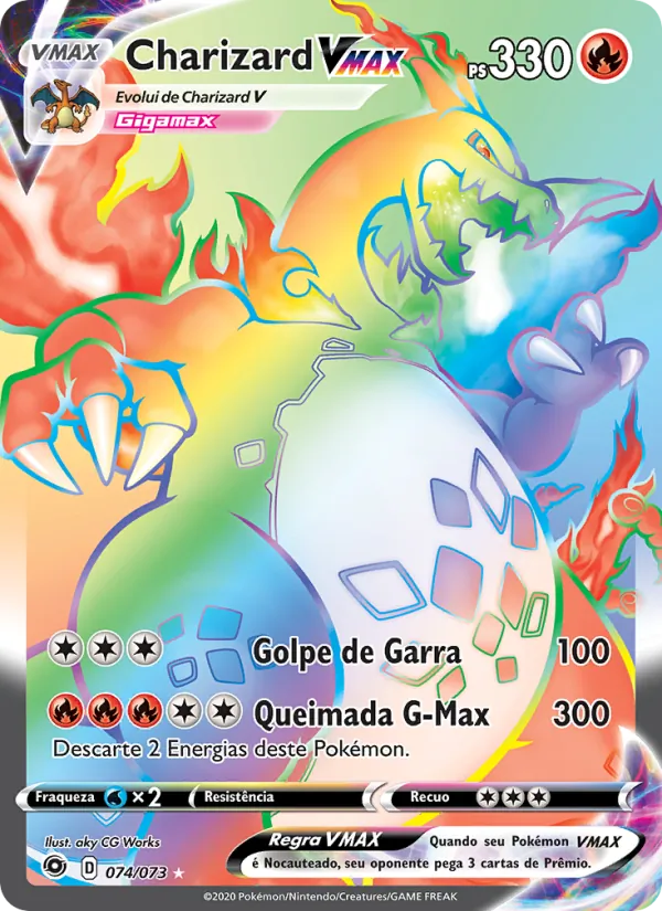 Charizard VMAX 074/073 Rainbow, Champion's Path