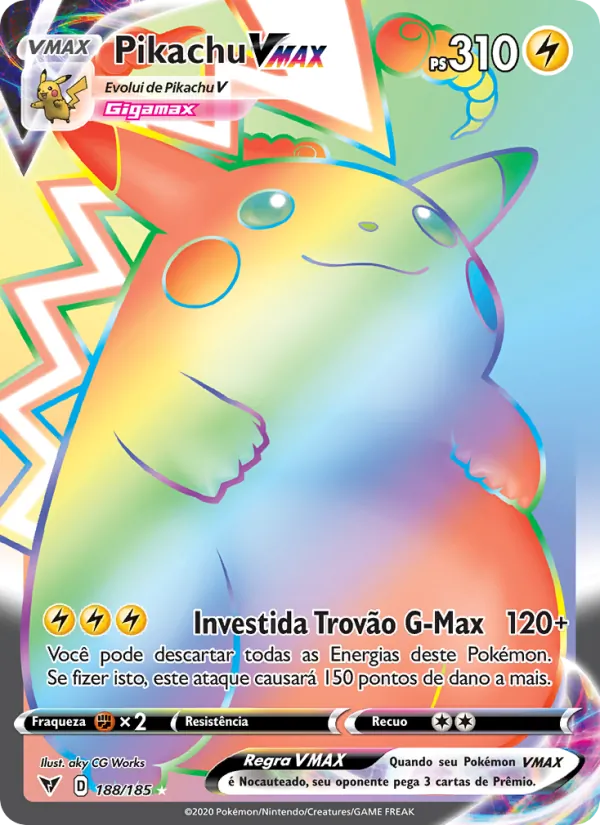 Pikachu VMAX 188/185 Rainbow, Vivid Voltage
