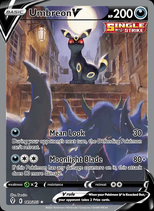 Umbreon V 189/203 Alternate Art, Evoluzioni Eteree