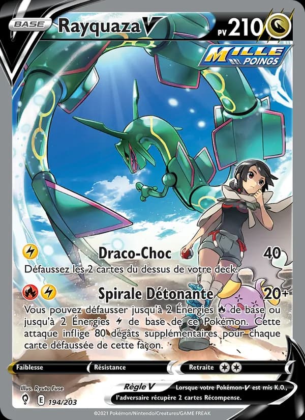 Rayquaza V 194/203 Alternate Art, Evolving Skies