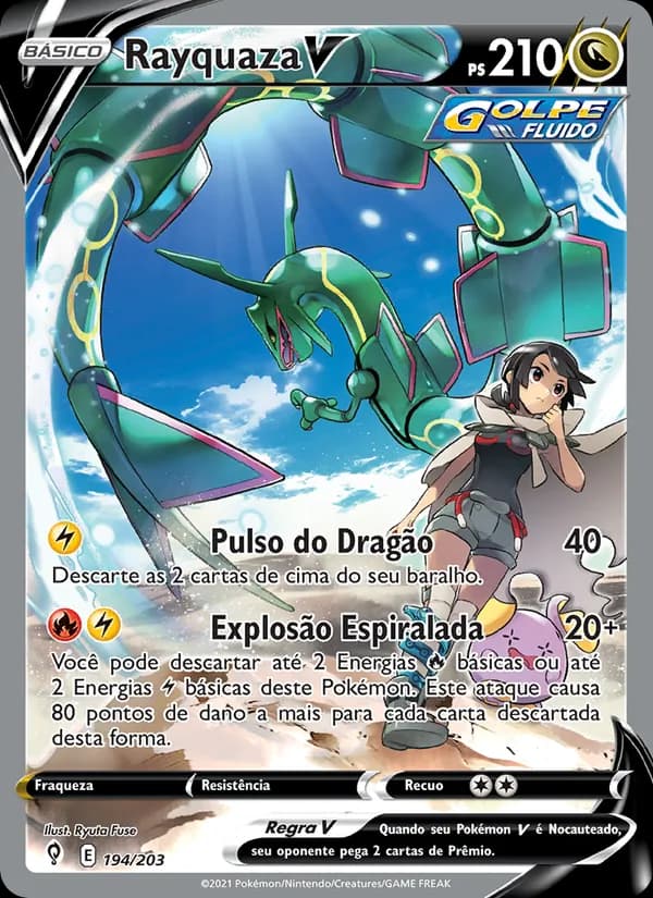 Rayquaza V 194/203 Alternate Art, Evolving Skies