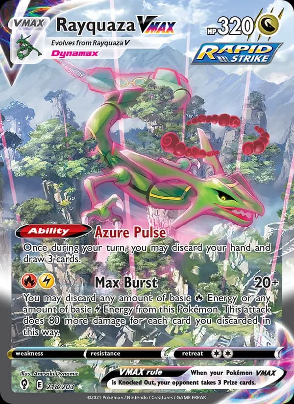 Rayquaza VMAX Alternate Art 218/203