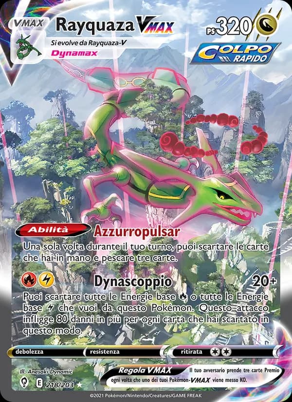 Rayquaza VMAX Alternate Art 218/203