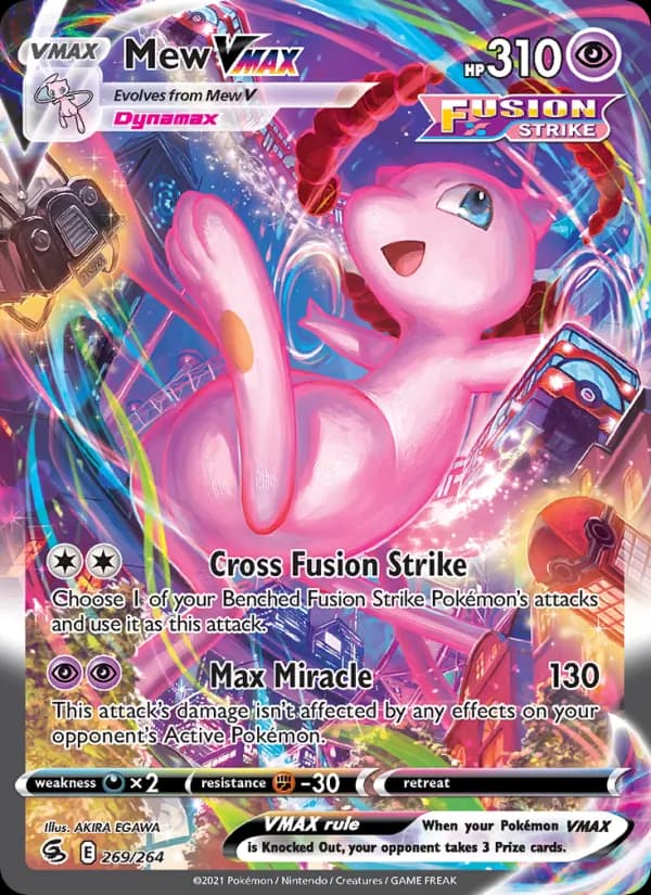 Mew VMAX 269/264 Alternate Art, Fusion Strike