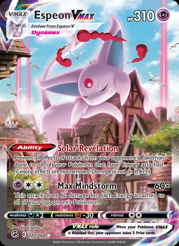 Espeon VMAX 270/264 Alternate Art, Fusion Strike