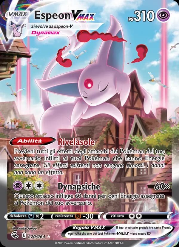 Espeon VMAX 270/264 Alternate Art, Fusion Strike