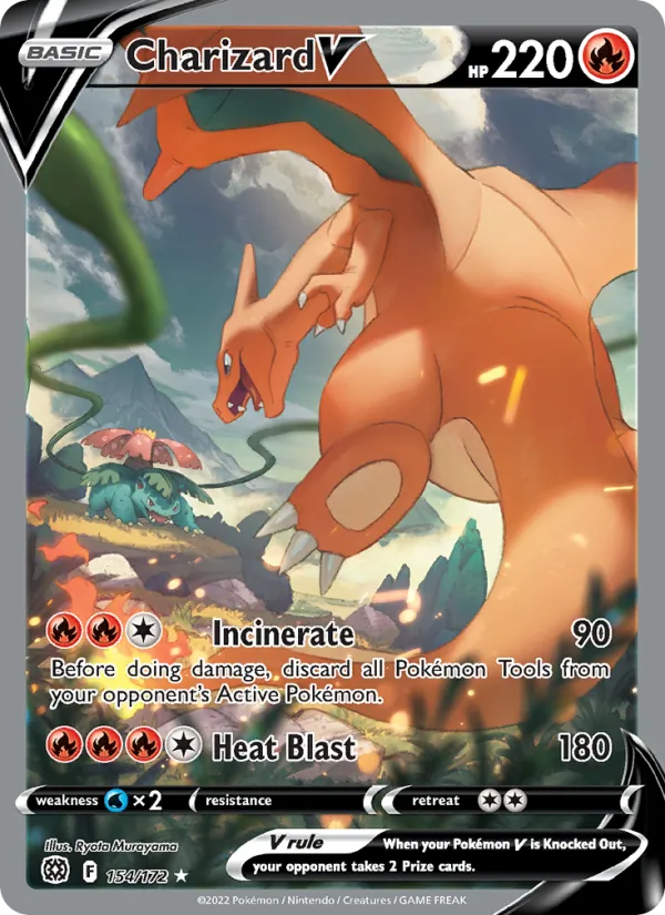 Charizard V 154/172 Alternate Art, Brilliant Stars
