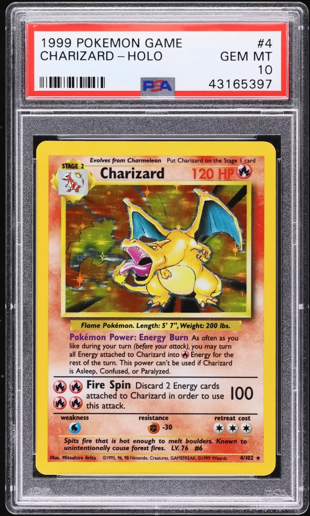 Charizard 4/102, Neuauflage 30th Celebration Classic Collection