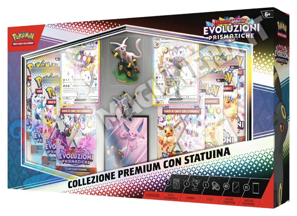 Collezione Premium con statuina Evoluzioni Prismatiche