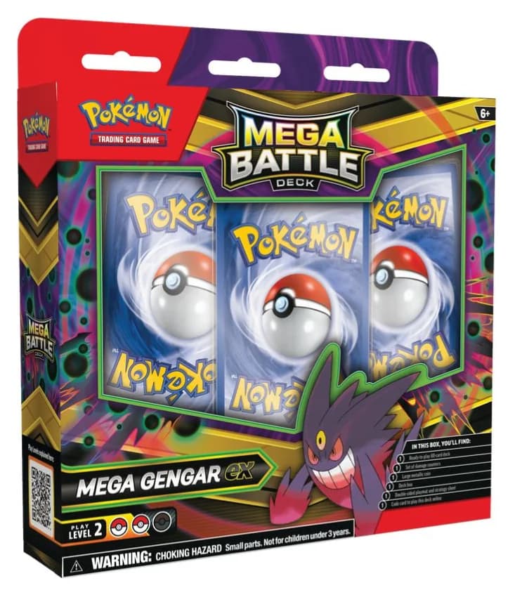 Coppia Mazzi Lotte Mega Gengar-ex e Mega Diancie-ex