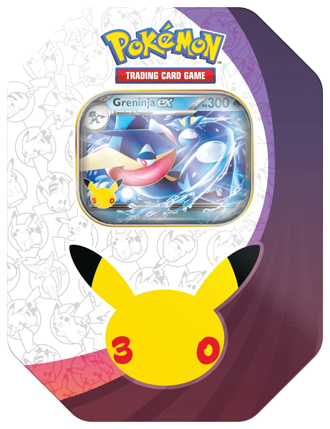 Coppia Tin da collezione Greninja-ex e Sylveon-ex 30° Anniversario
